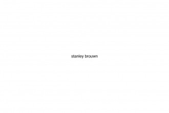 The name stanley brouwn displayed in helvetica.